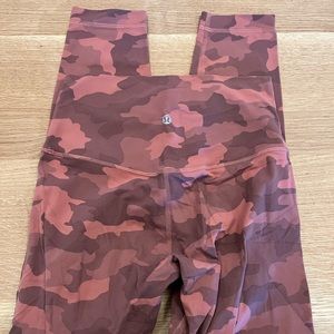 Pink camo lululemon align leggings